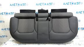 Rear seat cushion 2nd row Kia Niro 23-26 HEV black, combined leather and fabric, wrinkled