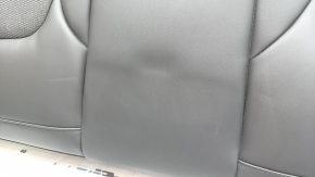 Rear seat cushion 2nd row Kia Niro 23-26 HEV black, combined leather and fabric, wrinkled