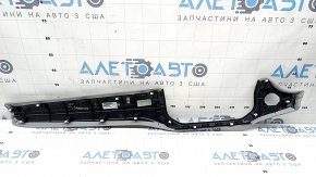 Jeep Compass 22-26 right upper dashboard trim, black leather, white stitching