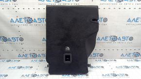 Right rear seat back, 2nd row, Jeep Compass 22-26, black leather, brown stitching