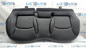 Rear seat cushion, 2nd row, Jeep Compass 22-26, black leather, brown stitching, dent on leather