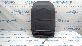 Jeep Compass 22-26 driver's seat back upholstery, black leather, brown stitching, heated