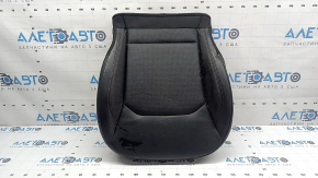 Jeep Compass 22-26 passenger seat cushion upholstery, black leather, brown stitching, heated, dry-cleanable