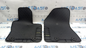 Set of floor mats for Jeep Compass 17-26 black rubber, type 1