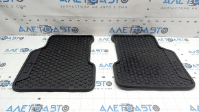 Set of floor mats for Jeep Compass 17-26 black rubber, type 1