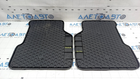 Set of floor mats for Jeep Compass 17-26 black rubber, type 1