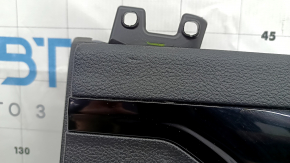 Jeep Compass 22-26 black front right door panel, gray leather insert, with brown stitching, scratches, dents
