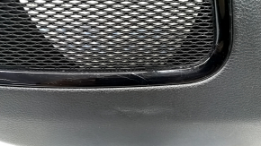 Jeep Compass 22-26 black front right door panel, gray leather insert, with brown stitching, scratches, dents