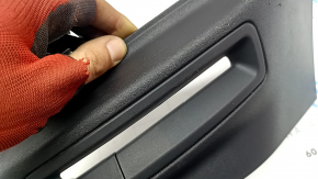 Left rear lower rear pillar trim for Volvo XC90 16-26, under the belt, black, scratches