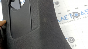 Left front rear pillar trim for Volvo XC90 16-26, black, under air duct, needs cleaning, scratches