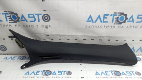 Volvo XC90 16-26 black upper right front pillar trim, missing air duct deflector, scratches