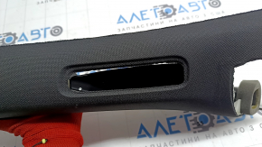 Volvo XC90 16-26 black upper right front pillar trim, missing air duct deflector, scratches