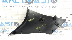 Right rear upper rear pillar trim for Volvo XC90 16-26, black, with plug, scratch, broken mount