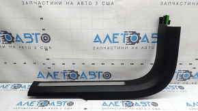 Volvo XC90 16-23 black front left inner door sill with illuminated chrome insert, scratches