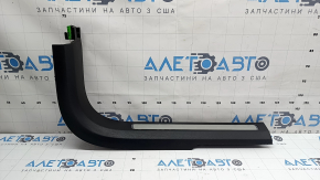 Volvo XC90 16-23 black front right inner door sill with chrome insert and backlight, scratches, broken connector mount