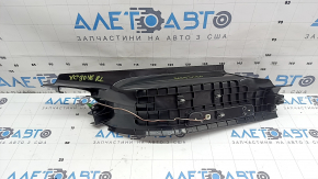Rear left inner door sill plate for Volvo XC90 16-23 with backlight, black, cracked backlight