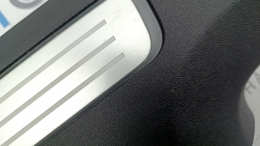 Rear left inner door sill plate for Volvo XC90 16-23 with backlight, black, cracked backlight