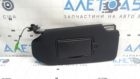 Left sun visor for Volvo XC90 16-26, black, with backlight, without hook