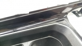 Jeep Compass 22-26 center console cup holder trim, glossy black, scratches