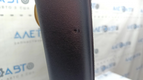 Door trim panel, rear right, Volvo XC90 16-22, black leather, beige leather insert, beige leather armrest, without curtain, with backlight, bumper