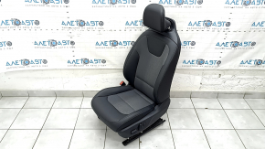 Kia Niro 23-26 driver's seat with airbag, electric, heated, combined fabric + leather, black, scratches on the back
