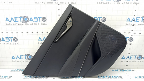 Door trim panel rear left Kia Niro 23-26 PHEV, black, armrest black fabric, chrome molding, scratches