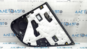 Door trim panel rear left Kia Niro 23-26 PHEV, black, armrest black fabric, chrome molding, scratches