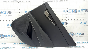 Door trim panel rear right Kia Niro 23-26 PHEV, black, armrest black fabric, chrome molding, worn
