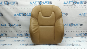 Volvo XC90 16-26 passenger seat back upholstery, beige leather, heated, dry-cleanable