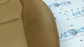 Volvo XC90 16-26 passenger seat back upholstery, beige leather, heated, dry-cleanable