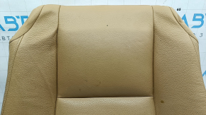 Volvo XC90 16-26 passenger seat cushion upholstery, beige leather, heated, dry-cleanable
