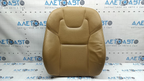 Volvo XC90 16-26 black leather driver's seat backrest upholstery, heated, dry-cleanable, creased