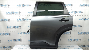 Rear left door assembly for Nissan Rogue 21-26 S, SV, tinted, graphite KAD