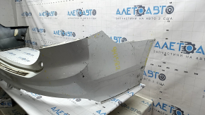 Rear bumper, bare upper part, Volvo XC90 16-19, for parking, white, cracks in fasteners, scratches