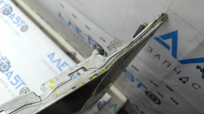 Rear bumper, bare upper part, Volvo XC90 16-19, for parking, white, cracks in fasteners, scratches