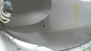 Rear bumper, bare upper part, Volvo XC90 16-19, for parking, white, cracks in fasteners, scratches