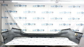 Rear bumper, bare upper part, Volvo XC90 16-19, for parking, white, cracks in fasteners, scratches