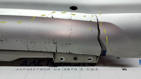 Lower rear bumper trim for Volvo XC90 16-21, chrome-plated, without towbar, for parking sensors, scratches, breaks