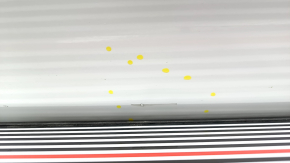 The door is bare, front right, Volvo XC90 16-26, white 707, dent, bump