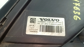 Volvo XC90 16-17 LED front right headlight assembly, varnish faded, chips