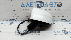 Left side mirror assembly for Volvo XC90 16-24, 14+4 pins, turn signal, heated, auto-dimming, BSM, camera, white, sand, chipped
