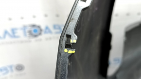 Bare front bumper for Nissan Rogue 21-23 without parking sensors, graphite, scratches, cracks, pressed, broken, broken fasteners