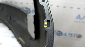 Bare front bumper for Nissan Rogue 21-23 without parking sensors, graphite, scratches, cracks, pressed, broken, broken fasteners