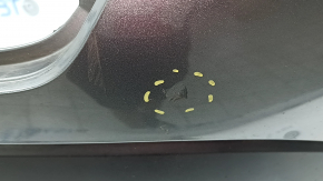 Bare front bumper for Nissan Rogue 21-23 without parking sensors, graphite, scratches, cracks, pressed, broken, broken fasteners