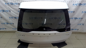 Volvo XC90 bare tailgate with glass, 16-22 tinted, white 707, scratches on the glass