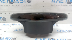 The steering wheel is bare, Volvo XC90 16-26, black leather, Classic wood / Flame birch wood, without paddles, bumps on the leather, cracks in the wood trim.