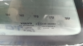 Volvo XC90 16-26 rear left window, tinted glass with antenna, scratches on chrome