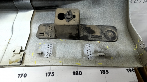 Right side sill for Volvo XC90 16-26 with seal, white, scratches, tears, dents, covered fastening