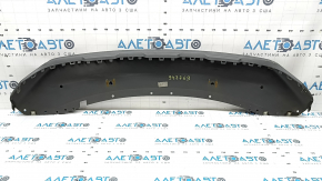 Nissan Rogue 21-23 front bumper lip, gray, scratched, dented, broken fasteners