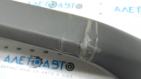 Nissan Rogue 21-23 front bumper lip, gray, scratched, dented, broken fasteners